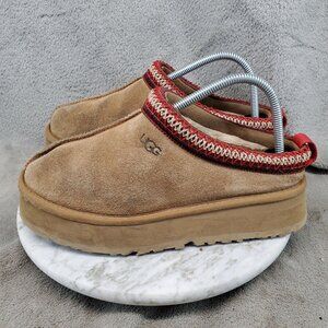 Ugg Shoes Womens Size 8 Chestnut Brown Suede Tazz Platform Slip On *Read*